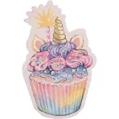 Clayre & Eef Servetten Papier Set van 20 Cupcake Roze Papier