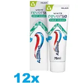 Aquafresh White Reverse Tandpasta – 12 x 75 ml – Whitening & Diepe Reiniging – Grootverpakking