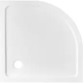 Adema Dawn douchebak - 90x90x4cm - kwartrond SMC - glans wit