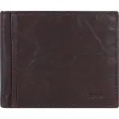 Fossil Ingram RFID Portemonnee donkerbruin