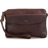 Spikes & Sparrow Crossbody Schoudertas/Clutch Donker Bruin