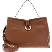 Coccinelle Leren handtas schoudertas Elisbet Handbag Smooth Leather Cognac bruine