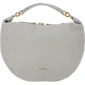 Coccinelle Leren Handtas Schoudertas Maelody Handbag Gelso Lichtgrijs