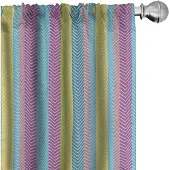 Abakuhaus – 2x Gordijnpanelen 75x245 cm – Meerkleurig, Halfverduisterend, Microvezel