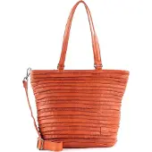Fredsbruder Leren Schoudertas Riffelpunz Fiery Orange Oranje