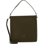 Coccinelle Leren Handtas Schoudertas Liya Handbag Loden / Brule Olijfgroen