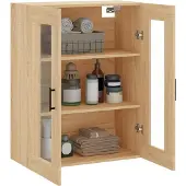 vidaXL Wandkast 69,5x34x90 cm sonoma eikenkleurig
