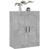 vidaXL Wandkast 69,5x34x90 cm bewerkt hout betongrijs