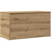 vidaXL Opbergkist 84x42x46 cm bewerkt hout artisanaal eikenkleurig