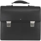 Golden Head Afzonderlijke gevallen Schoudertas met laptopvak Polo Business Bag Black Zwart