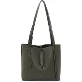 Tamaris Schoudertas Janika Shopper Green Donkergroen