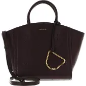 Coccinelle Leren Handtas Schoudertas Narcisse Handbag Darkbrown Donkerbruin
