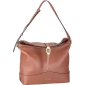 Coccinelle Leren Schoudertas Josephine Shoulderbag Cinnamon Bruine