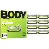 Gillette Labs Body Intimate Scheermesjes - 8 stuks - van