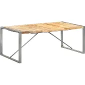 Syfax Eettafel 200x100x75 cm massief ruw mangohout