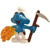 Schleich De smurfen, boer smurf (+/-5cm), merk : nr. 20145