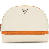 GUESS Cosmetische tas Dome Cosmetic Pouch Stone Multi Crème