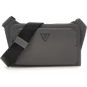 GUESS Gordeltas Milano Flat Bumbag Asphalt Grijs
