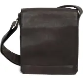 Harold's Leren Schoudertas Campo Crossbag Brown Donkerbruin