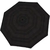 Doppler paraplu Carbonsteel Long AC Karo Black / Grey zwart