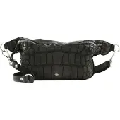 Campomaggi Leren Schoudertas Gordeltas Centaurus Waist Bag Mini Grigio Antraciet