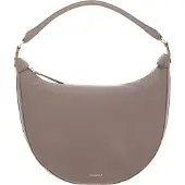Coccinelle Leren Schoudertas Sunnie Handbag Grained Leather Warm Taupe