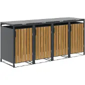 Garden Impressions Binport containerberging 272x80x118 cm - light teak look