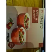 Ernesto Kommen set 2 stuks rood