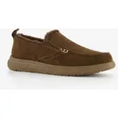 Natuform gevoerde heren pantoffels bruin maat 43