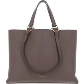 Coccinelle Leren Handtas Schoudertas Hop On Handbag Grained Leather Warm Taupe