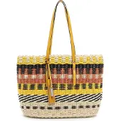 Tamaris Schoudertas Annkathrin Shopper Yellow Veelkleurig