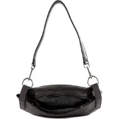 Fredsbruder Leren Schoudertas Lanbe Round Hobo Bag Ash Brown Donkerbruin