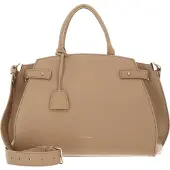 Coccinelle Leren handtas schoudertas Kliche Handbag Grained Leather Fresh Beige