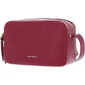 Coccinelle Leren Schoudertas Gleen Handbag Grained Leather Garnet Red (rood)paars