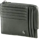 Mandarina Duck Leren Kaarthouder Downtown Credit Card Holder Iron Gate Donkergrijs