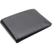 Esquire Leren Kaarthoes Logo Billfold Wallet Black Zwart