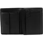 Esquire Leer portemonnee Logo Left - Hander Wallet Black zwart