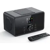 Majority Bard - Stereo 2.1 radio - DAB+ FM internetradio Bluetooth USB Spotify - Zwart
