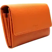 Esquire Leren Portemonnee Peru Ladies Purse Orange Oranje