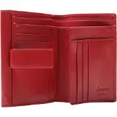 Esquire portemonnee Silk 02 Wallet Red donkerrood