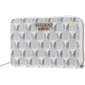 GUESS Portemonnee Laurel Zip Around Stone Logo Crème