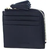 Coccinelle Leren Kaarthoes Tassel Credit Card Holder Midnight Blue Donkerblauw
