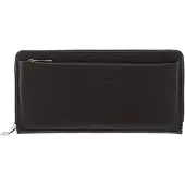 Bruno Banani Leer portemonnee Zip Around Wallet Brown donkerbruin