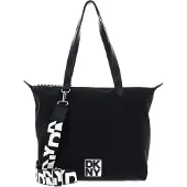 DKNY Schoudertas Milan Bkheights Shopper Black / Silver Zwart