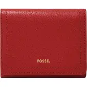 Fossil Portemonnee Logan Trifold Garnet Rood