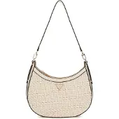 GUESS Schoudertas Murielle Hobo Bag Bone Beige