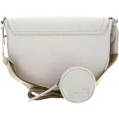 Coccinelle Leren Schoudertas Blaire Ribbon Handbag Grained Leather Coconut Milk Crème