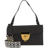 Coccinelle Leren Handtas Schoudertas Coccinellenico Handbag Bark Donkerbruin