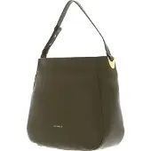 Coccinelle Leren Schoudertas Lea Large Shoulderbag Loden Olijfgroen