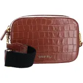 Coccinelle Leren Schoudertas Mini Bag Croco Leather Cinnamon Bruine